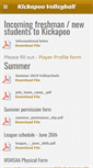 Mobile Screenshot of kickapoovolleyball.com
